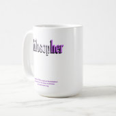 Philosophen-Tassenflieder Kaffeetasse (Vorderseite Links)