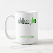 Philosophen-Tassengrün Kaffeetasse (Links)