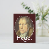 Philosopher Georg Hegel Postkarte (Stehend Vorderseite)