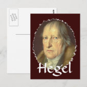 Philosopher Georg Hegel Postkarte (Vorne/Hinten)