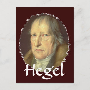 Philosopher Georg Hegel Postkarte