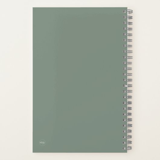 "Philosopher" Journal in Sage Green Notizblock (Rückseite)
