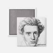 Philosopher Soren Kierkegaard Magnet (Vorderseite/Rückseite)