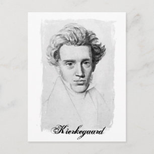 Philosopher Soren Kierkegaard Postkarte