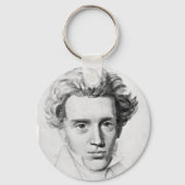 Philosopher Soren Kierkegaard Schlüsselanhänger (Vorderseite)
