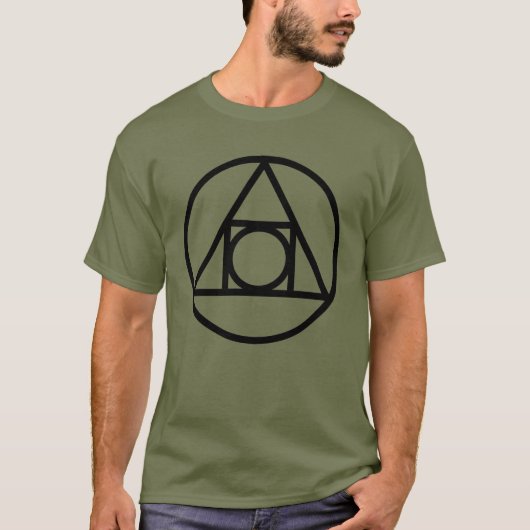 Philosopher's Stone - Ancient Truth Symbol T-Shirt (Vorderseite)