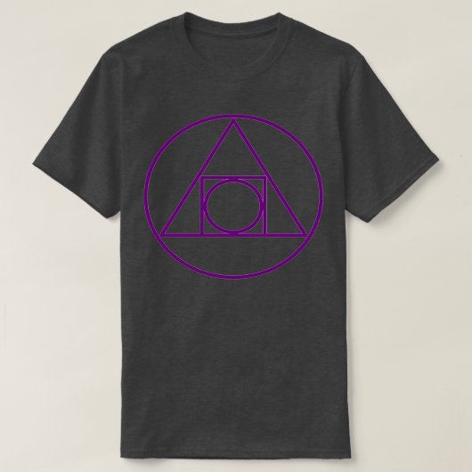 Philosopherx27s Stone Alchemy Symbol T-Shirt (Design vorne)