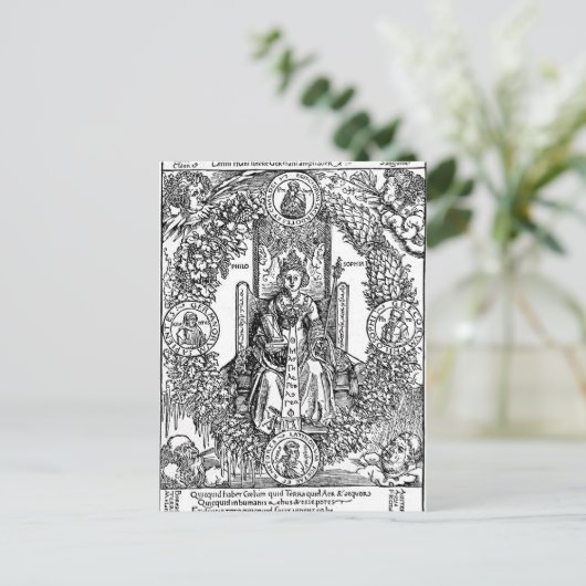 Philosophia von Albrecht Durer Postkarte (Stehend Vorderseite)