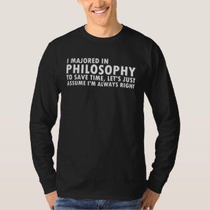 Philosophie-Abschluss Philosoph Student T-Shirt