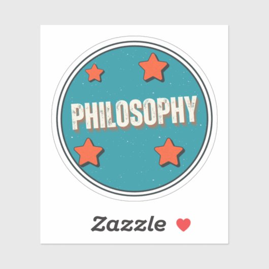 Philosophie Aufkleber (Blatt)