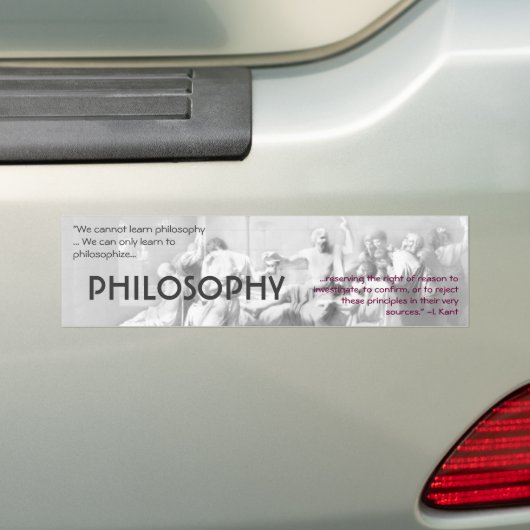 Philosophie Autoaufkleber (Auf Auto)