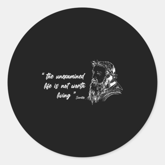 Philosophie, berühmte Icons Philosophie Zitate, di Runder Aufkleber (Vorderseite)