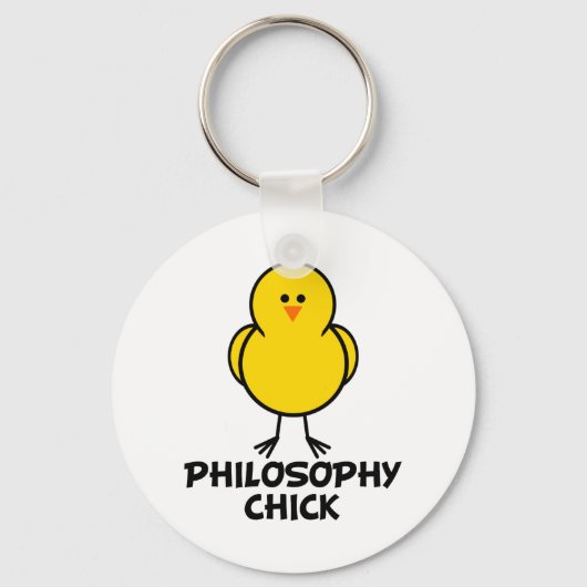 Philosophie Chick Schlüsselanhänger (Vorderseite)