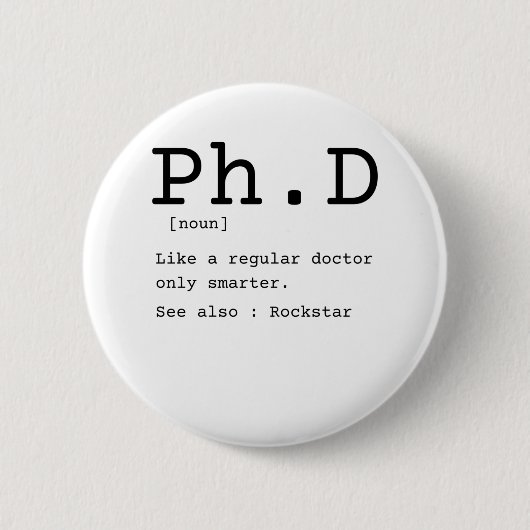 Philosophie der Doktorarbeit Doktorarbeit Button (Vorderseite)