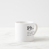 Philosophie der Doktorarbeit Doktorarbeit Espressotasse (Vorderseite Rechts)