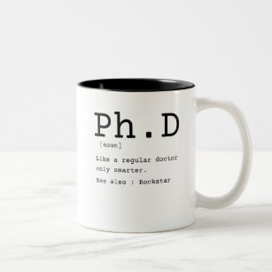 Philosophie der Doktorarbeit Doktorarbeit Zweifarbige Tasse