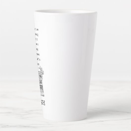 Philosophie der unterschiedlichen Ansichten zitier Milchtasse (Vorderseite)