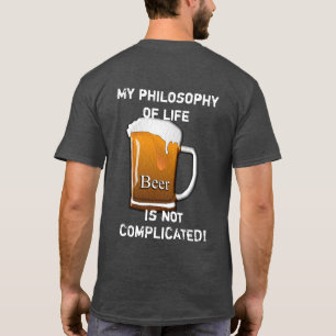 Philosophie des Lebens - T - Shirt Spaß