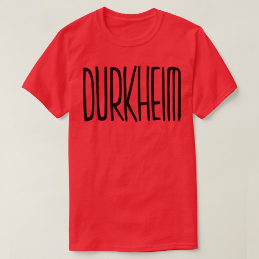 Philosophie Durkheim T-Shirt (Design vorne)