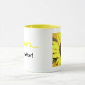 Philosophie einer Sonnenblume Tasse (Zentrum)