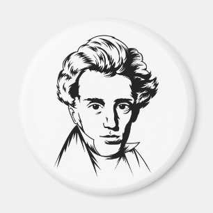 Philosophie-Existenzialist portra Soren Magnet