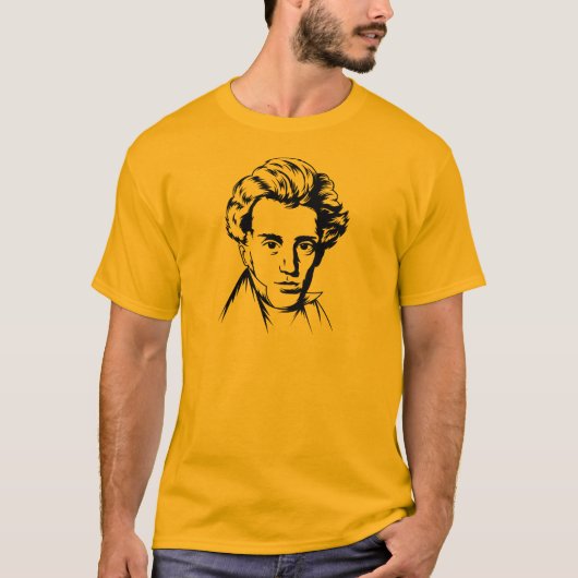 Philosophie-Existenzialist portra Soren T-Shirt (Vorderseite)