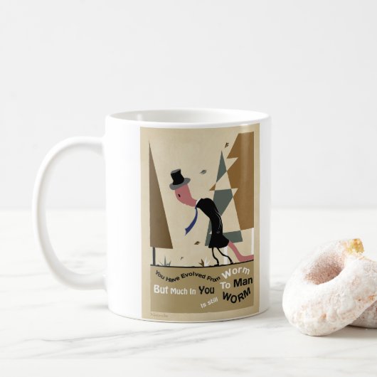 Philosophie Friedrich Nietzsche Kaffeetasse (Mit Donut)