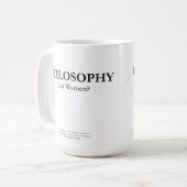 PHILOSOPHIE - got Frauen? Tasse (Vorderseite Links)