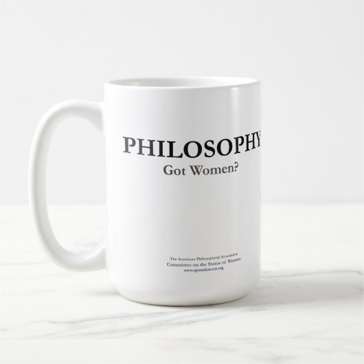 PHILOSOPHIE - got Frauen? Tasse (Links)