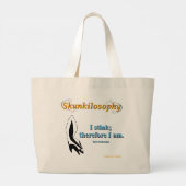 Philosophie: Ich stinke große Tüte Jumbo Stoffbeutel (Rückseite)