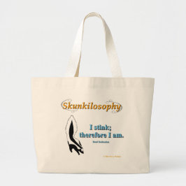 Philosophie: Ich stinke große Tüte Jumbo Stoffbeutel