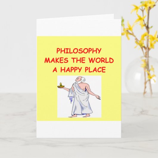 Philosophie Karte (Gelbe Blume)