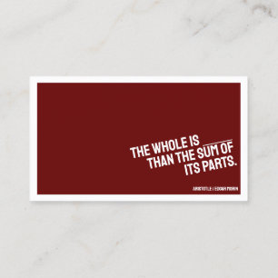 PHILOSOPHIE Minimalistische Visitenkarte MINI