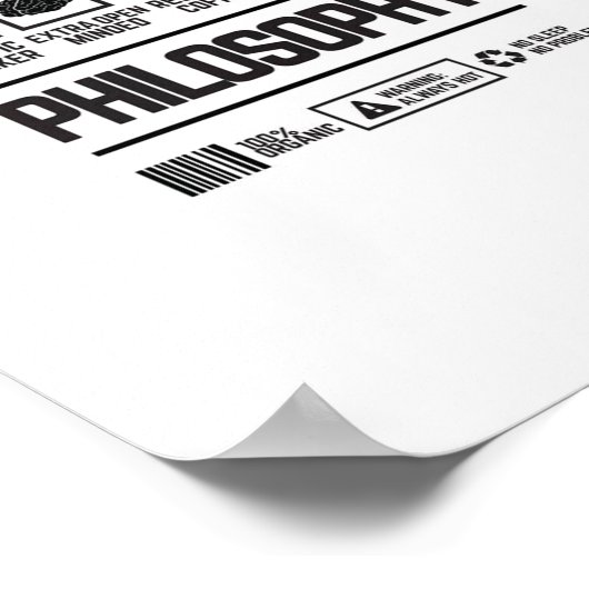 Philosophie Poster (Ecke)