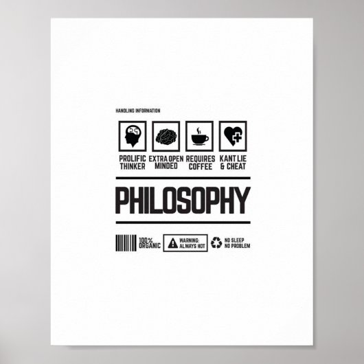 Philosophie Poster (Vorne)