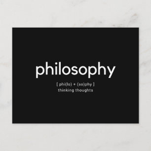 Philosophie Postkarte