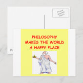 Philosophie Postkarte (Vorne/Hinten)