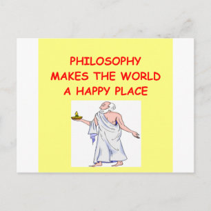 Philosophie Postkarte