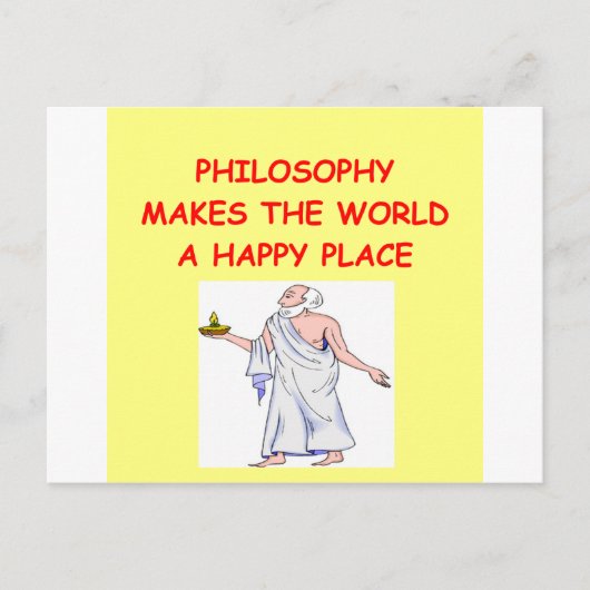 Philosophie Postkarte (Vorderseite)