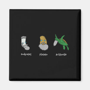 Philosophie Sokrates Plato Aristoteles Design für  Magnet