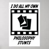Philosophie Stunts Poster (Vorne)