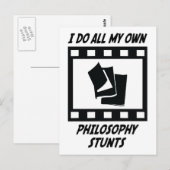 Philosophie Stunts Postkarte (Vorne/Hinten)