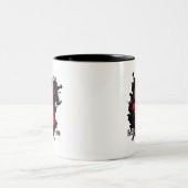 Philosophie-Tasse mit Nietzsche Zitat Zweifarbige Tasse (Mittel)