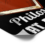 Philosophie Thinker Freethinker Philosoph Philoso Poster (Ecke)