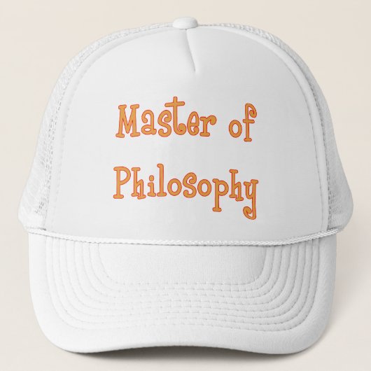 Philosophie Truckerkappe (Vorderseite)