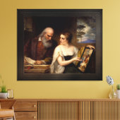 Philosophie und Christliche Kunst von Daniel Hunti Leinwanddruck (Insitu (Wohnzimmer))