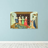 Philosophie und die Muse Leinwanddruck (Insitu (Holzboden))