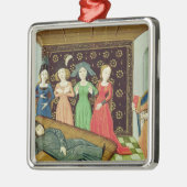 Philosophie und die Musen Silbernes Ornament (Links)