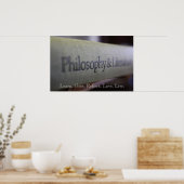Philosophie und Literatur Poster (Küche)
