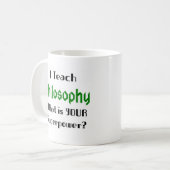 Philosophie unterrichten kaffeetasse (Vorderseite Links)